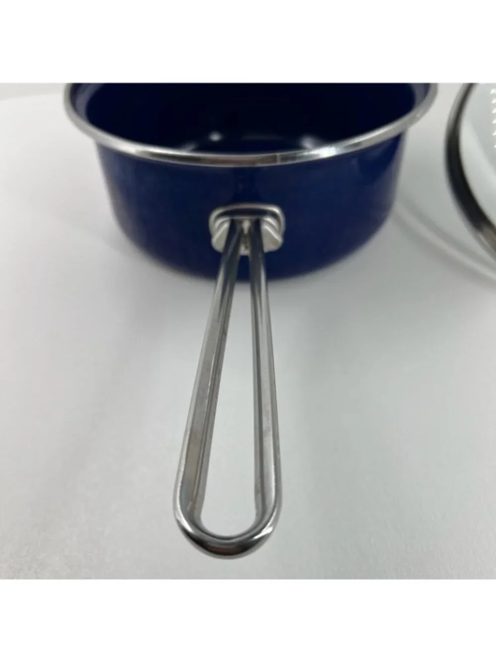Chantal Enamel on Steel Saucepan Glass Lid Induction Cookware 8.5